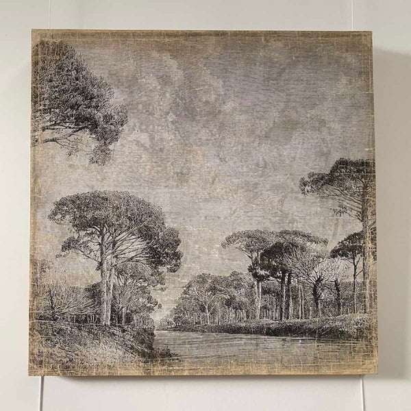 Déco Murale Atenguillo en papier froissé recyclé et bois