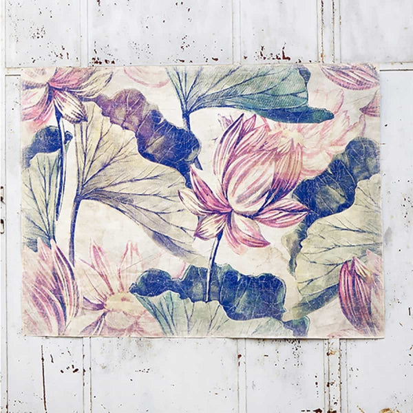 Déco Murale Calvillo en papier froissé recyclé et baguettes bois