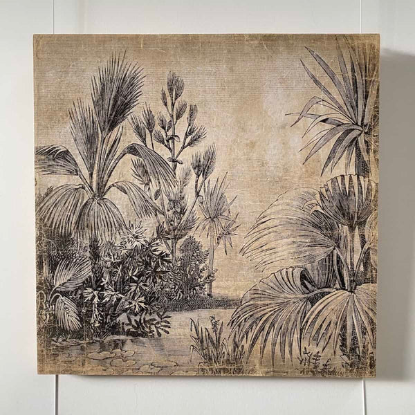 Déco Murale Lagos en papier froissé recyclé et bois
