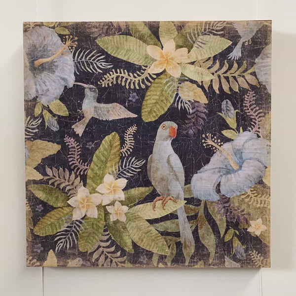 Déco Murale Laja en papier froissé recyclé et bois