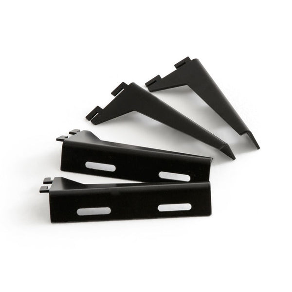 Lot de 4 équerres HOUILLE en métal noir
