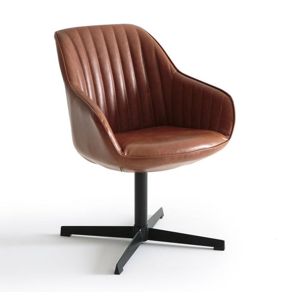Fauteuil pivotant Paltenbach marron