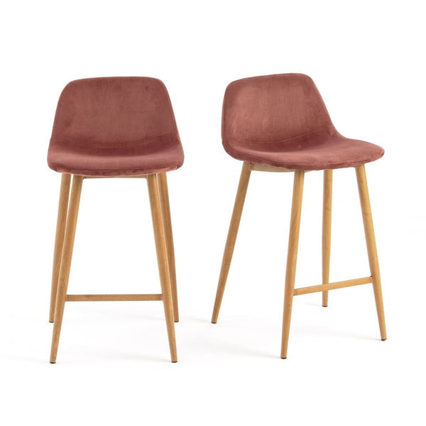 Lot de 2 chaise de bar mi-hauteur, Viroin