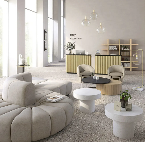 Fauteuil et repose pied Badam