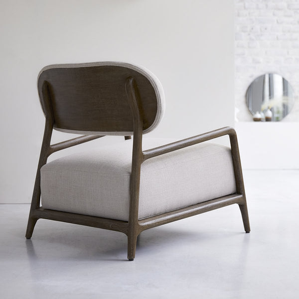 Fauteuil Belbo en mindi beige sable