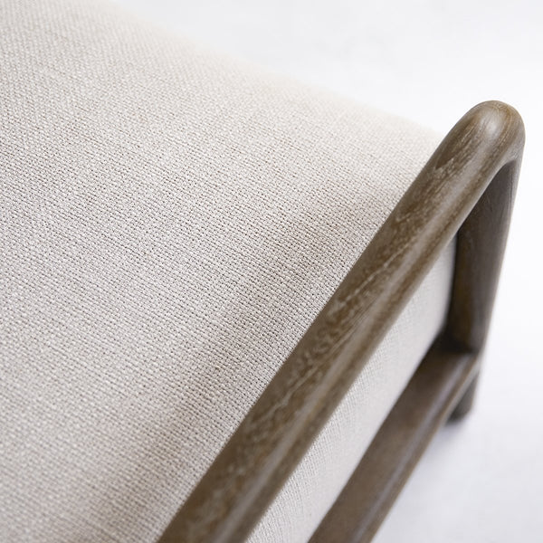 Fauteuil Belbo en mindi beige sable