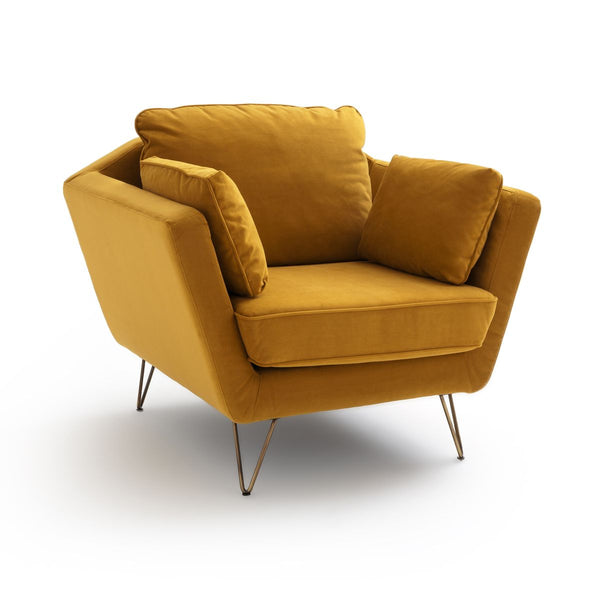 Fauteuil velours Elbe
