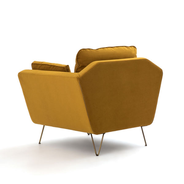 Fauteuil velours Elbe