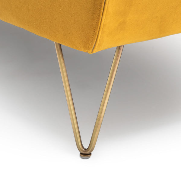 Fauteuil velours Elbe
