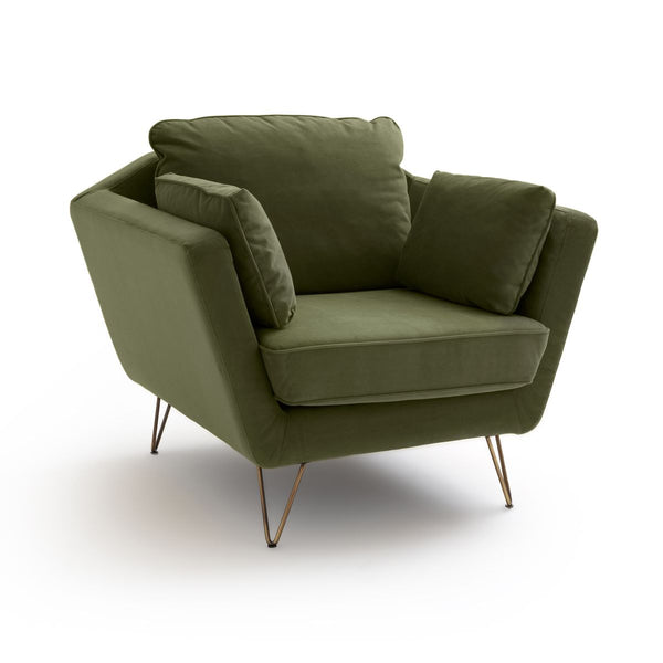 Fauteuil velours Elbe