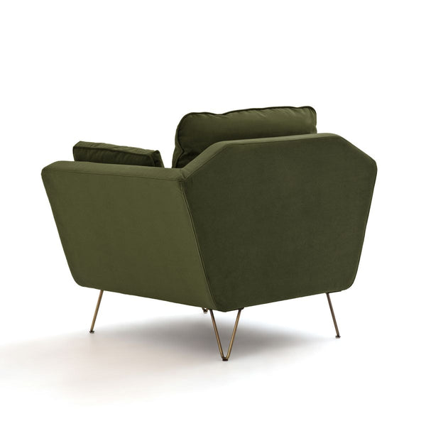 Fauteuil velours Elbe