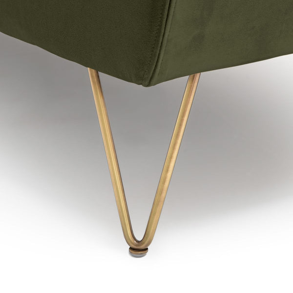 Fauteuil velours Elbe