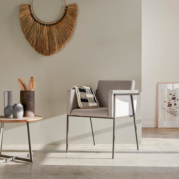 Fauteuil Esk en métal gris