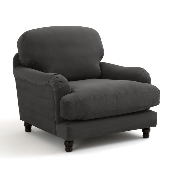 Fauteuil velours, FERRAND