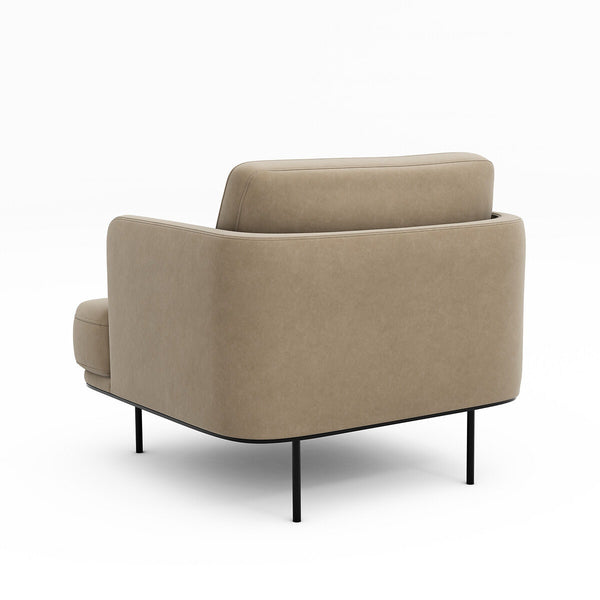 Fauteuil velours, FEUILLADE