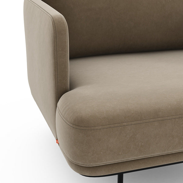 Fauteuil velours, FEUILLADE