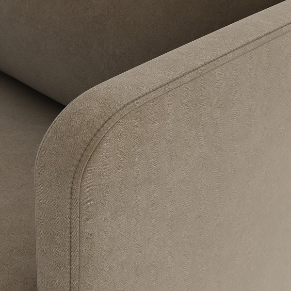 Fauteuil velours, FEUILLADE