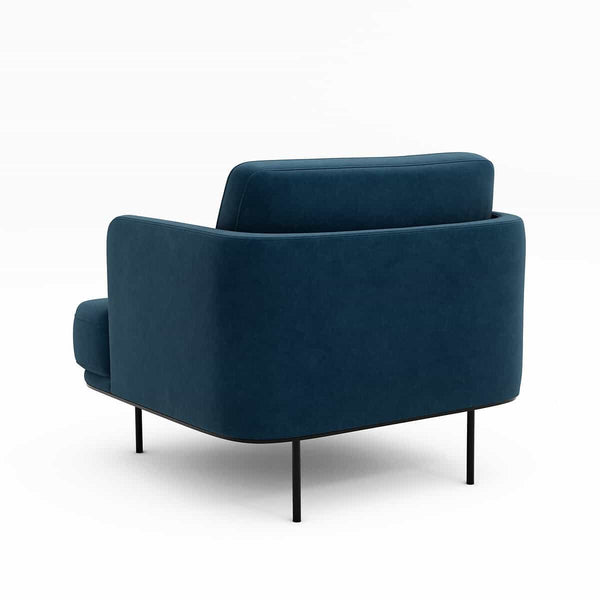 Fauteuil Feuillade en velours