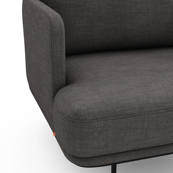 Fauteuil chiné polyester lin, FEUILLADE