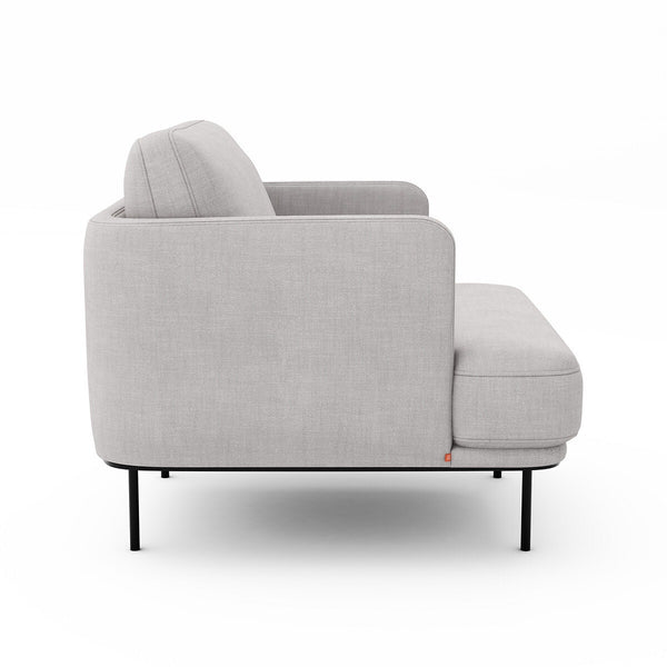 Fauteuil chiné polyester lin, FEUILLADE