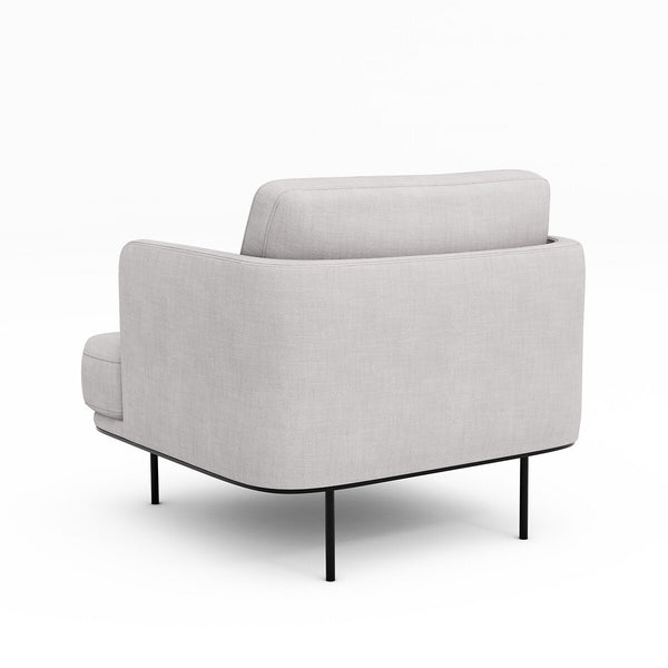 Fauteuil chiné polyester lin, FEUILLADE