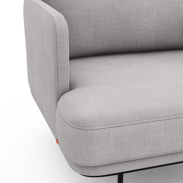 Fauteuil chiné polyester lin, FEUILLADE
