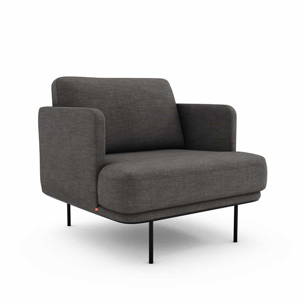 Fauteuil Feuillade en velours