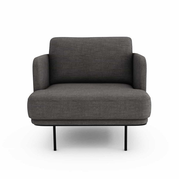 Fauteuil Feuillade en velours