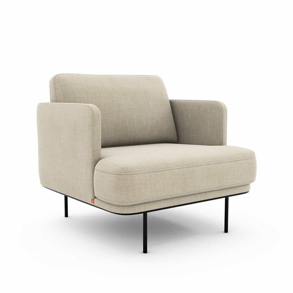 Fauteuil Feuillade en velours