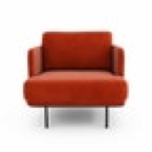 Fauteuil Feuillade en velours
