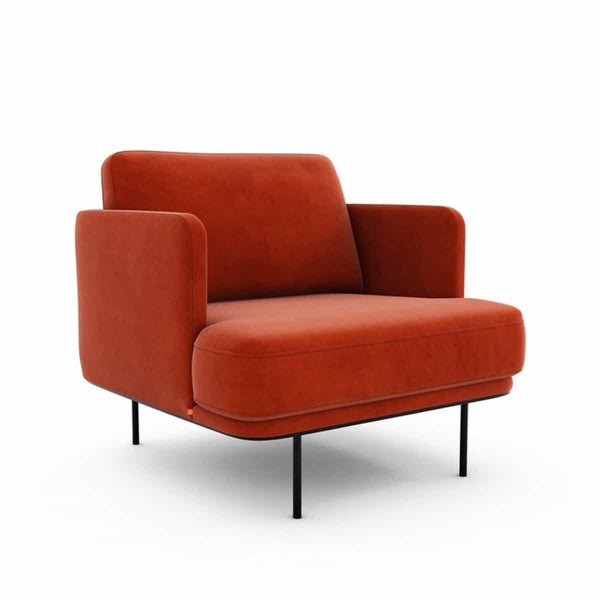 Fauteuil Feuillade en velours