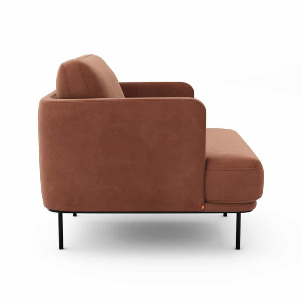 Fauteuil Feuillade en velours