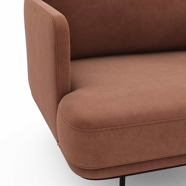 Fauteuil Feuillade en velours