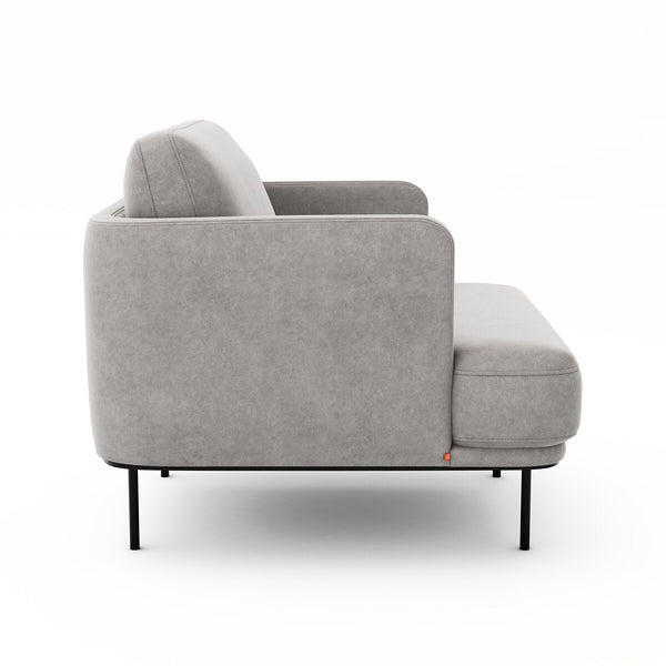 Fauteuil stonewahed polyester lin, FEUILLADE