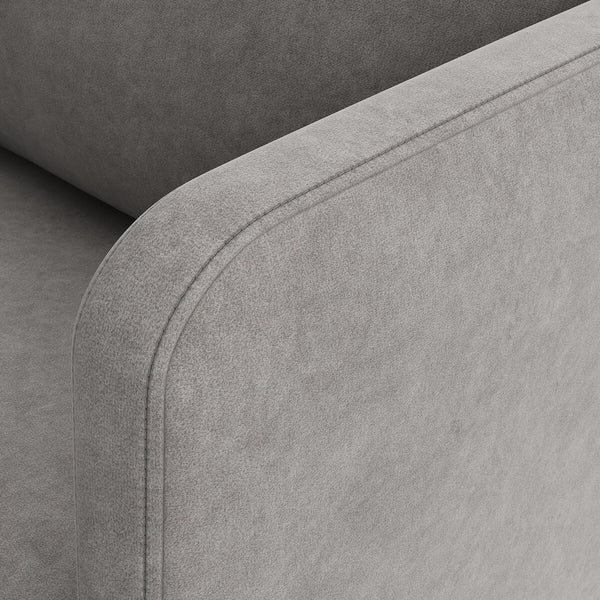 Fauteuil stonewahed polyester lin, FEUILLADE