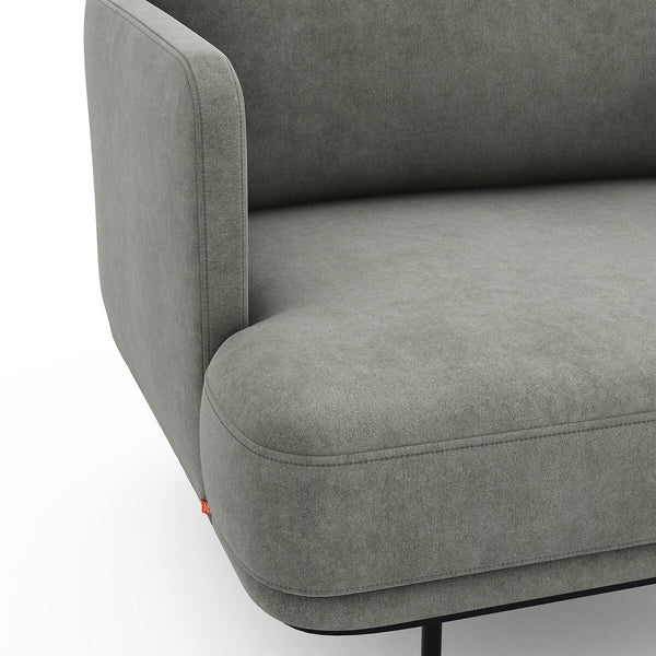 Fauteuil chiné polyester lin, FEUILLADE