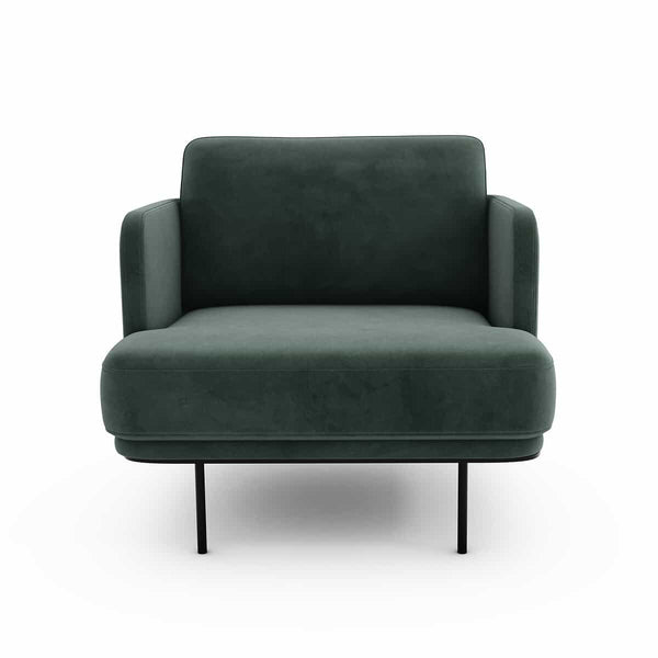 Fauteuil Feuillade en velours