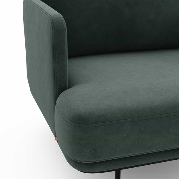 Fauteuil Feuillade en velours
