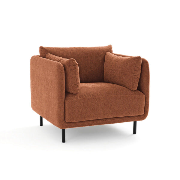 Fauteuil, tissu texturé, FLUME