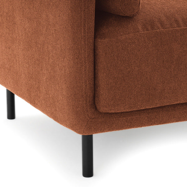 Fauteuil, tissu texturé, FLUME