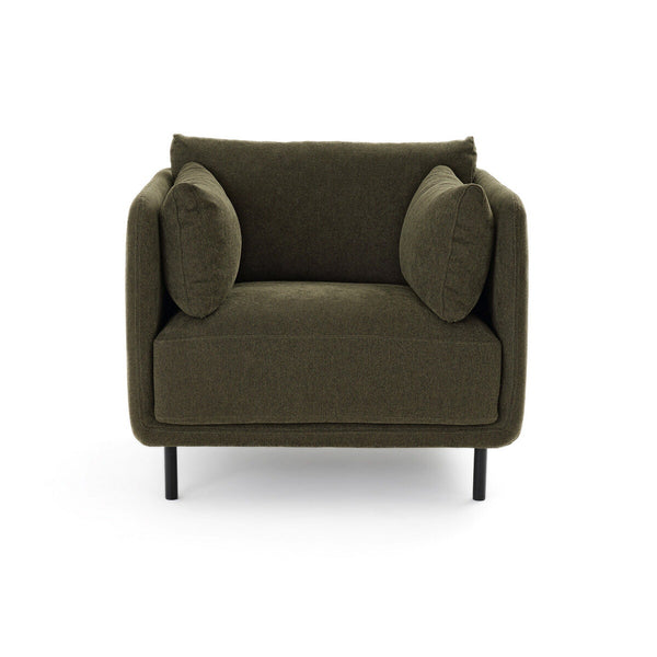 Fauteuil, tissu texturé, FLUME