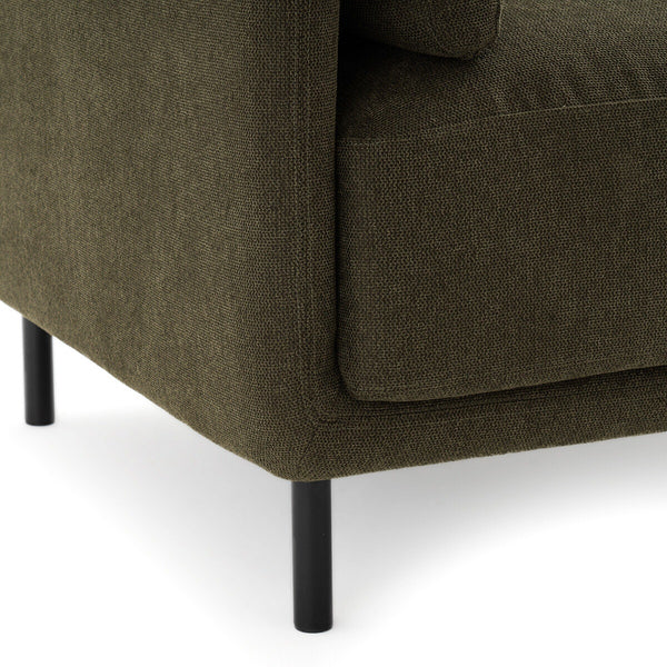 Fauteuil, tissu texturé, FLUME