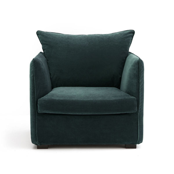 Fauteuil velours, FUSAIN