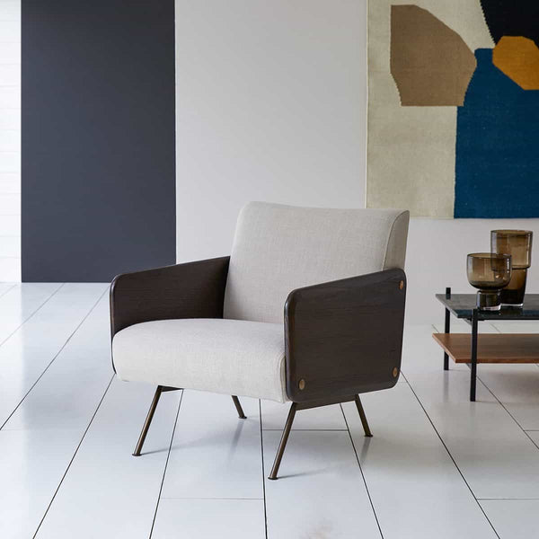 Fauteuil Oropa en mindi beige sable