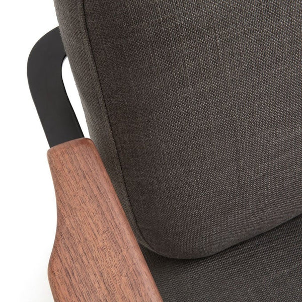 Fauteuil Vydra gris foncé