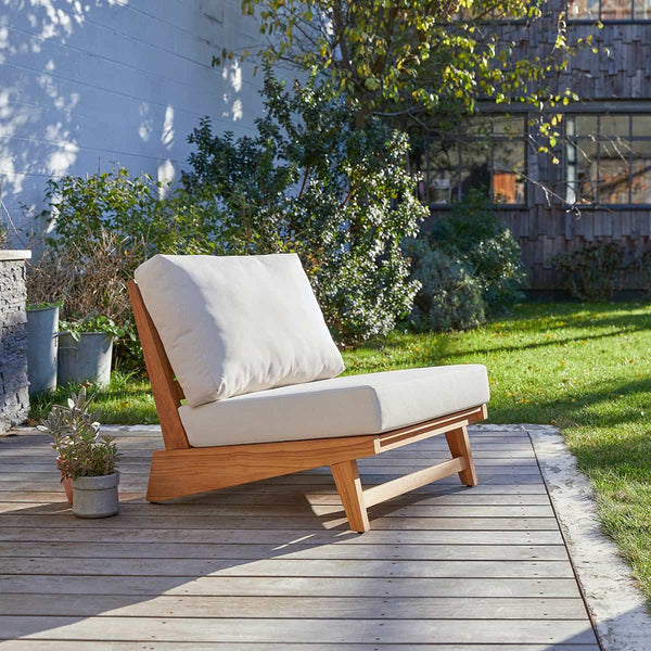 Fauteuil Amione en teck naturel