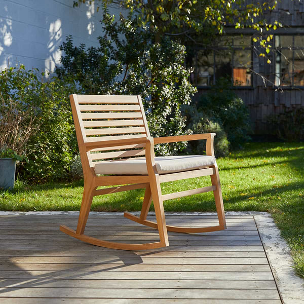 Fauteuil de jardin Piota en teck naturel