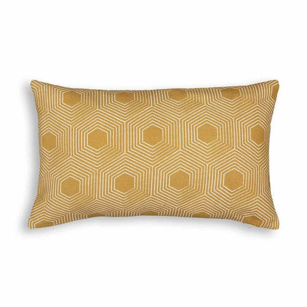 Housse coussin Belén en coton imprimé fond écru