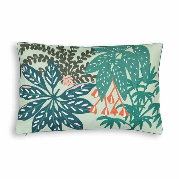 Housse coussin Calera en coton vert