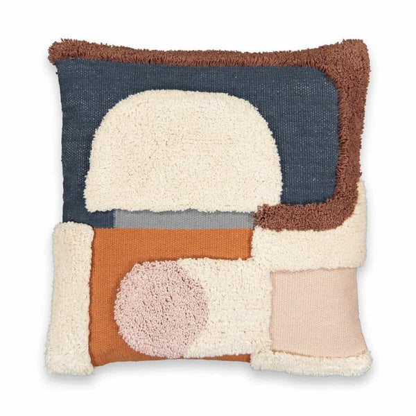 Housse coussin Chico en coton Multicolore